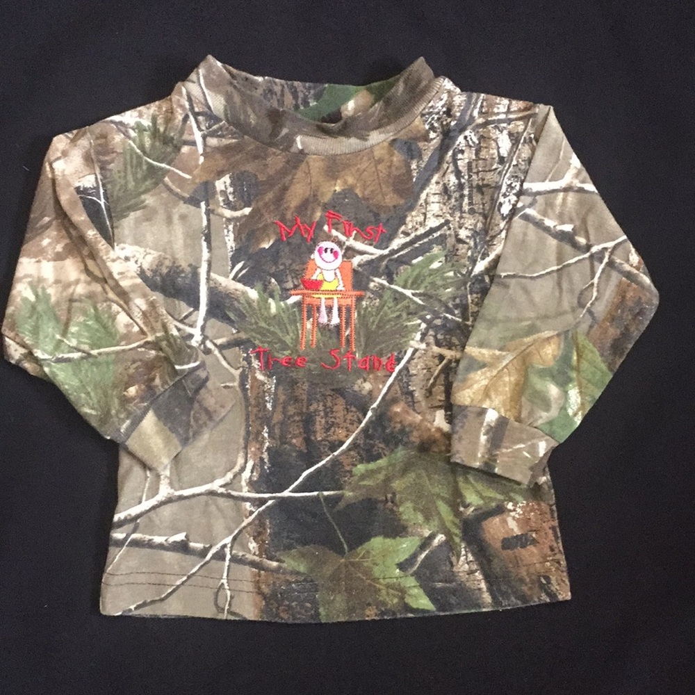 Kids Camo “My First Tree Stand” long sleeve